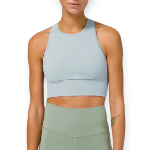 lululemon athletica Other - Lululemon Ebb to Train Bra Medium Support C/D Cup in Chambray Blue 4